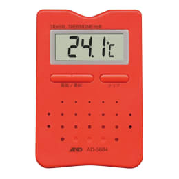 【販売終了】デジタルホーム温度計 赤 AD-5684RE