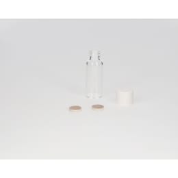 日電理化硝子 ねじ口瓶S-06 0.6mL 無色 メラミン白キャップ ダブルフッ素PTFEパッキン 96組 250121