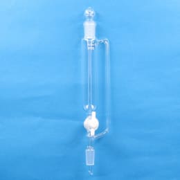 Fine共通摺合円筒分液ロート 50mL 側管付 球栓15/25下部15/25 目盛なし PTFEコック付