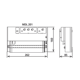 チャートレコーダ 1ペン 200mm幅 MDL-201