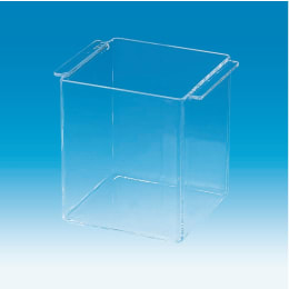 溶接角型容器 石英ガラス板製 300×300×300