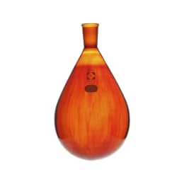 柴田科学 共通摺合なす形フラスコ 茶 24/40 1L 005270-241