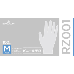 ビニール手袋 RZ001 L 100枚
