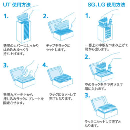 TGK - 東京硝子器械 TryWinZ / スマートラック LG用 960本(96×5段×2個)入