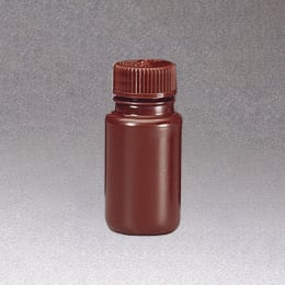 広口褐色試薬瓶 HDPE 60mL 12入