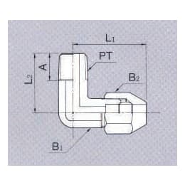 エルボ・ユニオン 1/2in PT1/2 PP 5入