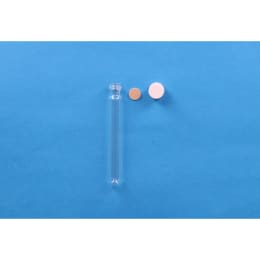 ねじ口試験管 ST-15S 10mL 白キャップ フッ素PTFE/ニトリルパッキン付 100入 119232