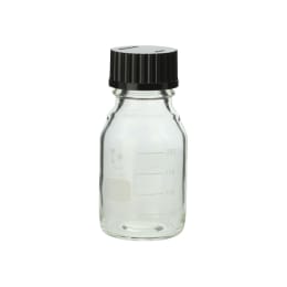 ねじ口びん(メジュームびん) 黒キャップ付 250mL 017200-2502A