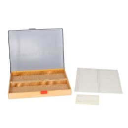 プレパラートボックス 透明蓋 100枚用