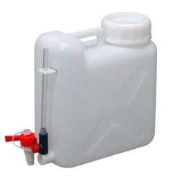 瑞穂化成工業 扁平缶ゲージ管付 広口 10L 0770