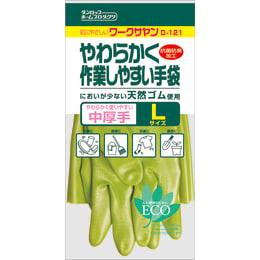 ワークサヤン中厚手 手袋 L グリーン 1双