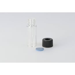日電理化硝子 スピッチバイアル SPV-200 200μL 無色 穴あき黒キャップ フッ素PTFE/シリコーンパッキングセット 20組 203362