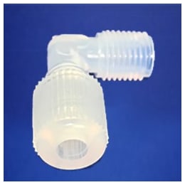 PFAエルボコネクタ 1/4接続・1/4MNPT捻子