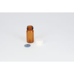 日電理化硝子 ねじ口瓶 SV-5 5mL 茶色 メラミンキャップ フッ素PTFE/シリコンパッキングセット 100組 250925