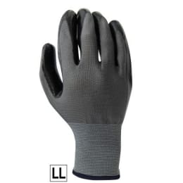 パワーブラック 背抜き手袋 LL タグ付 1双