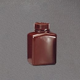 角型褐色びん 250mL HDPE 12入