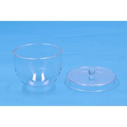 石英ガラスるつぼ 100mL 蓋付