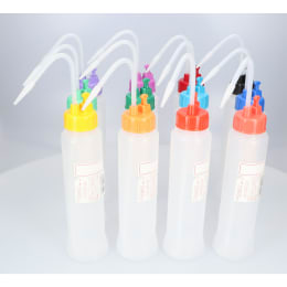 NT洗瓶 B型 弁付 カラーキャップ 1L 12色入