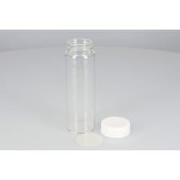 日電理化硝子 ねじ口瓶 SV-100 100mL 無色 P.Pキャップ シリコーンゴムパッキングセット 25組 250593