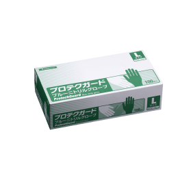 日本製紙クレシア プロテクガード ブルーニトリルグローブ Lサイズ 69332 100枚