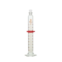 有栓メスシリンダー スーパーグレード 共通摺合せガラス平栓付 100mL