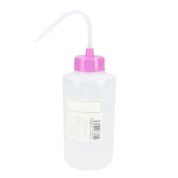 NT洗瓶 BII型 カラーキャップ 広口 500mL 色10 RVI レッドバイオレット