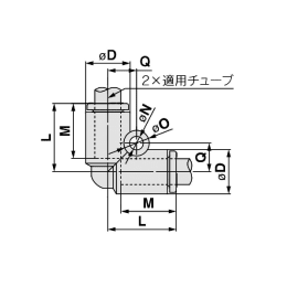 管継手 エルボ φ10 D=φ15.9 5入