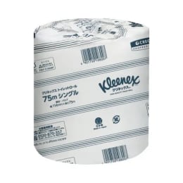 日本製紙クレシア クリネックス トイレットロール 75m シングル 10820 80個
