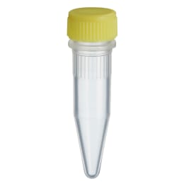 スクリューキャップチューブ 1.5mL コニカル型 黄 滅菌 500本入