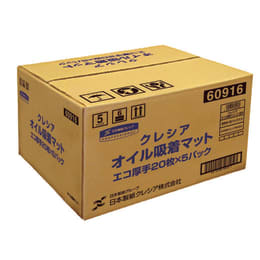 日本製紙クレシア オイル吸着マット エコ厚手 60916 20枚×5包