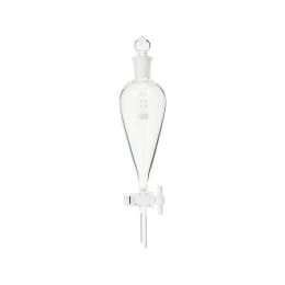 分液ロート 球栓スキーブ形 100mL PTFEコック付 014260-100
