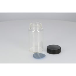 日電理化硝子 ねじ口瓶 SV-110 110mL 無色 フェノールキャップ フッ素PTFE/シリコンパッキングセット 20組 251114