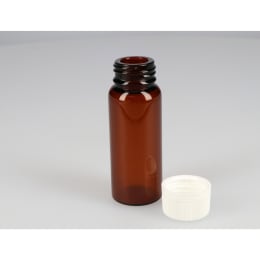 バージンキャップバイアル 茶色 VCV-50 50mL PPキャップ ハイシート/PET貼りパッキン付 25組 212131