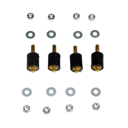 アルバック機工 防振ゴム ME-12 ネジ部片側カット品 4個入