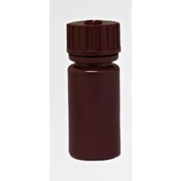 広口試薬ボトル HDPE製 褐色 4mL 10本