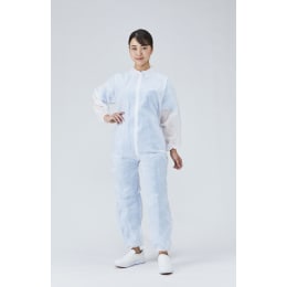 ジャンプスーツ不織布 ホワイト LL 50入