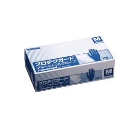 日本製紙クレシア プロテクガード ブルーニトリルグローブ Mサイズ 69322 100枚