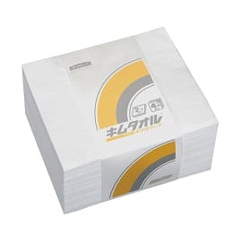 キムタオルホワイトハーフ2つ折り 100枚×24束 61206