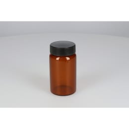 日電理化硝子 ねじ口瓶 SV-110 110mL 茶色 フェノールキャップ フッ素PTFE/ニトリルパッキングセット 20組 251094