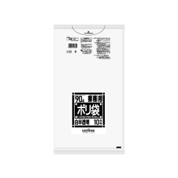 業務用ポリ袋 L84 特厚 90L 白半透明 10P×20冊