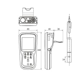 ポータブル導電率計 SC92-21-J 一般用検出器付
