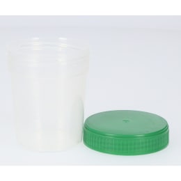 滅菌スクリューコップ 緑蓋 100mL 200入