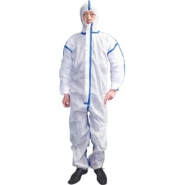 【販売終了】LE感染症対策用防護服 高ウィルスバリア6点セット LL 402-601