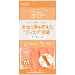 プリティーネ手袋 M オレンジ 1双