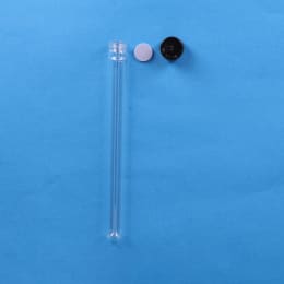 ねじ口試験管 ST-18M 30mL 黒キャップ フッ素PTFEシリコンパッキン付 50入 119312