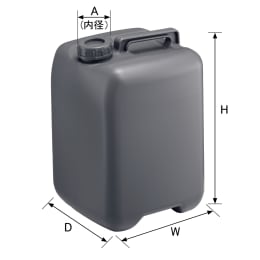 正角缶 10L イエロー 0186Y