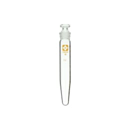 柴田科学 共栓遠心沈殿管 円錐形 ガラス平栓付 10mL 目盛付 010280-14107