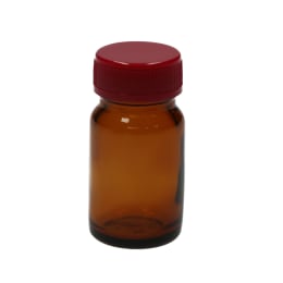 規格瓶 茶 1K 赤キャップ 中栓付 14mL 600本