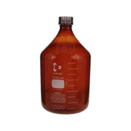 ねじ口びん(メジュームびん) 茶褐色 赤キャップ付 5L 017210-50001