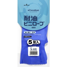 ショーワグローブ 耐油ビニローブ 手袋 650 L 5双×12袋